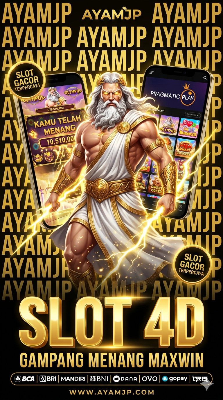 Banner AYAMJP platform toto togel online terpercaya dan situs slot 4D resmi terbaru